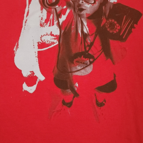 Vtg Air Jordan III 3 Spike Lee Mars Blackmon Graphic Tee Red Mens XL Small Hole - Picture 7 of 14